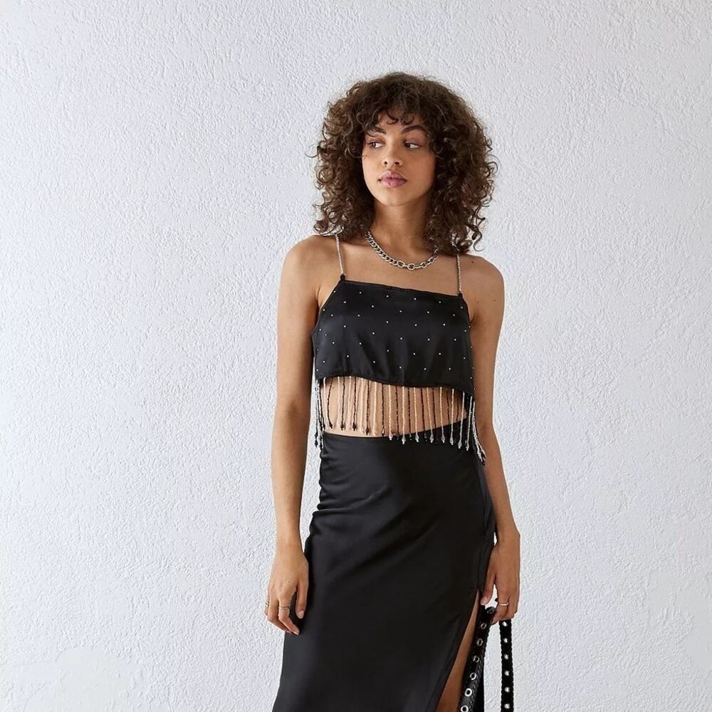 NWT UO Milina Embellished Cami Top Size Large